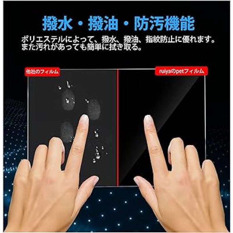 Ruiya PET 필름, 2022 새 모델 Daihatsu NMZN-Z72DS 독점 Navi 보호 필름 10인치 이동 캔버스 디스플레이 필름 액세서리, 얼룩 방지, 4H, 쉬운 설치, 2개 맞춤형 부품