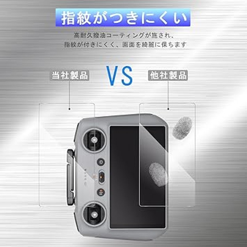 [2개 세트] DJI Air3/Mini 3 Pro 필름 송신기용, DJI RC2용 Freesun Asahi 유리 화면 보호 필름, 고투과율, 고감도, 9H 경도, 기포 없음, 지문, 비산 방지, DJI Air 3 RC2 송신기와 호환 가능, 필름 , 드론, 멀티콥터 액세서리
