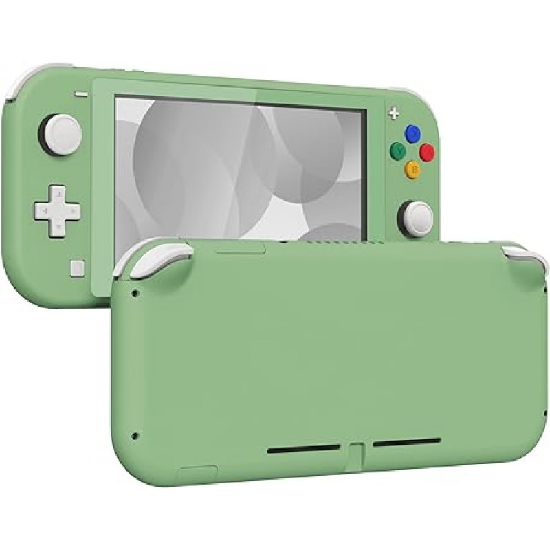 Nintendo Switch Lite용 eXtremeRate DIY 호환 케이스, Switch Lite 휴대용 컨트롤러용 하우징/스크린 필름 포함, Nintendo Switch Lite용 맞춤형 교체 쉘 케이스 [말차 그린]