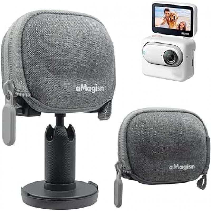 Insta360 GO 3용 미니 보관 케이스 운반 케이스, 하단 개방형 디자인은 셀카봉 삼각대, GO3 바디 쉘 액세서리에 연결할 수 있음