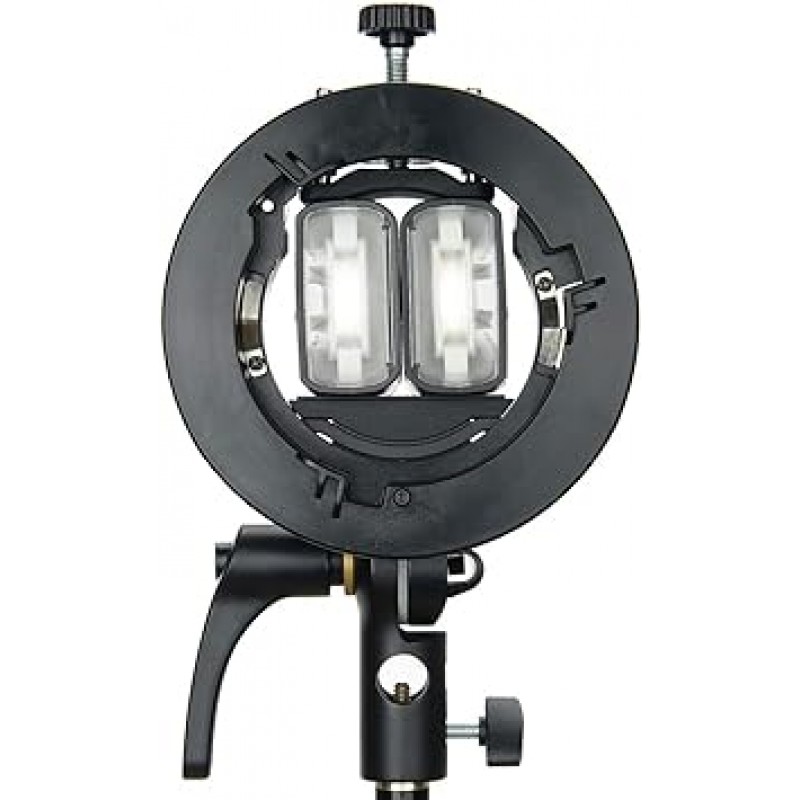 Godox S2 업그레이드 S 브래킷 Bowens 마운트 탈착식 개스킷은 Godox AD200 AD200pro AD300pro AD400pro 둥근 헤드 V1 스트로브 및 V860II, V850II, TT685, TT600, TT350 등에 적합합니다. 소프트박스 반사경 미용 접시