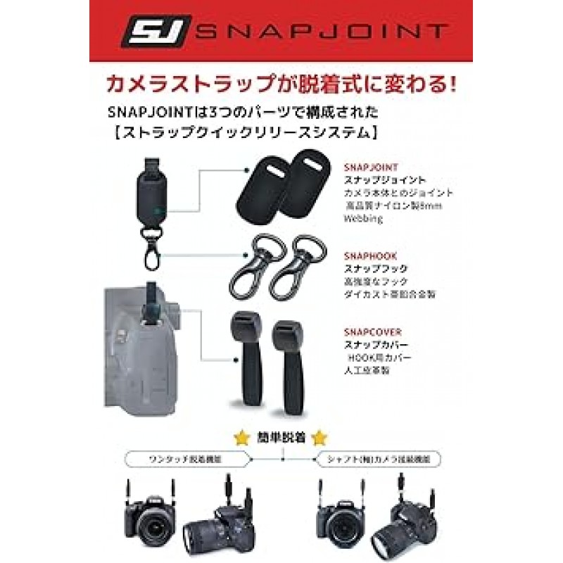 SNAPS SJ6 조인트 부품, 스냅조인트 세트, 6개 세트(스트랩 벨트 테이프 폭 12mm(0.5인치) 및 10mm(0.4인치) 이하)