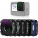 GoPro Hero 11, Hero 10, Black Hero 9, 6 팩용 NEEWER 효과 필터 세트(HD UV/CPL/ND32/SGND1.2/Nature Night Filter/Black Diffuse 1/4 필터) 액션 카메라 액세서리 렌즈 필터 세트
