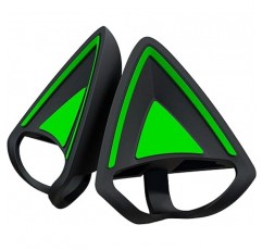 다양한 헤드셋에 부착하여 헤드셋을 귀엽게 만드는 Razer Kitty Ears V2 Cat 액세서리, 검은색, 대부분의 헤드셋과 호환 가능 1.0 - 1.6인치(25 - 40mm), 클립형 간편하고 다용도이며 조절 가능한 스트랩, 장시간 착용해도 편안함, Kitty Ears, Buoyz, 일본 공식 대리점