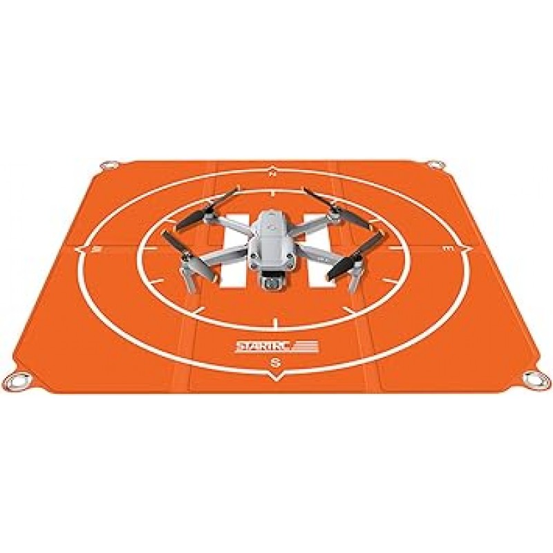 SHEAWA 드론 랜딩 패드, 헬리포트, 25.6인치(65cm), Mini3 Pro/Air 2S / Mavic 3 / FPV / Mavic Air 2 / Mavic 2 Pro Zoom/Mavic Mini/Mavic Pro/Mavic Air/Spark/Phantom 4 3과 호환 가능 / 인스파이어 1, 유니버설 폴더블