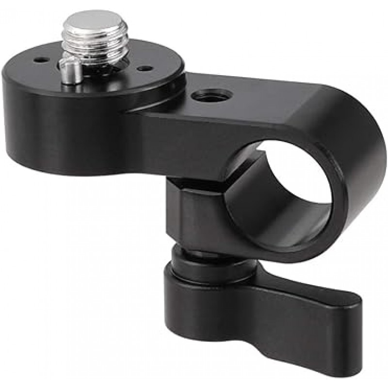 CAMVATE 15mm 단일 로드 클램프 확장 어댑터 마운트(DSLR 카메라 케이지 로드 지지대용 3/8