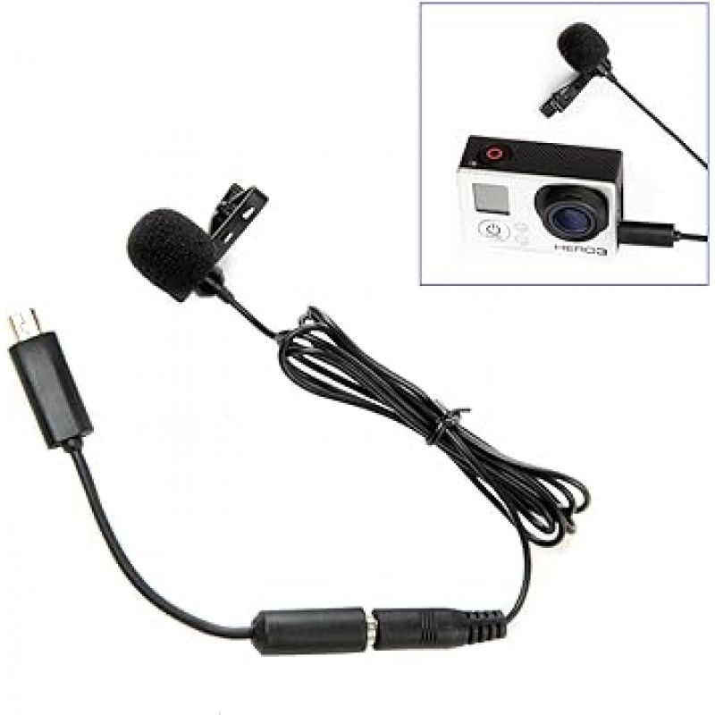 BOYA BY – LM20 Gopro Hero4, GoPro Hero3, GoPro Hero2 캠코더 라베리마이쿠로혼 전방향 마이크 블랙