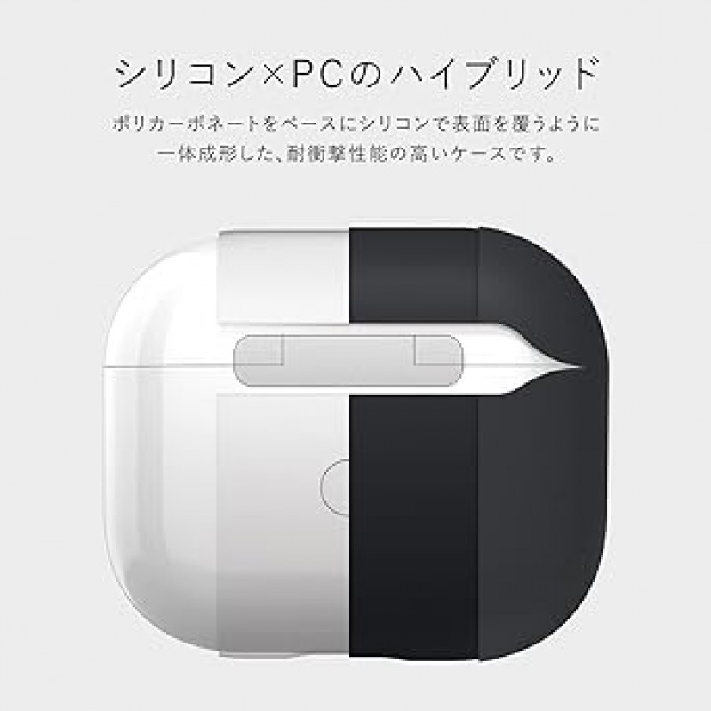 [elago] AirPods 3 호환 케이스, 충격 방지, 심플, 하이브리드 하드 커버, 충격 흡수, 슬림 실리콘 코팅 케이스 커버, 긁힘 방지, 보호 액세서리, 실리콘 케이스, Apple AirPods 3 호환, Airpods 3, 3세대, LIQUID HYBRID, 러블리 분홍색