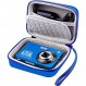 디지털 카메라용 운반 및 보호 케이스, AbergBest 21메가픽셀 2.7인치 LCD 충전식 HD/Canon PowerShot ELPH 180/190/Sony DSCW800/DSCW830 Travel-Blue용 카메라