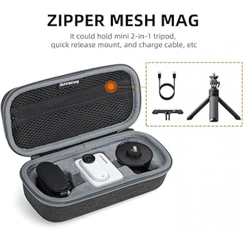 LINGHUANG GO 3 카메라 케이스, Insta360 GO 3 케이스, 대용량, 관리 케이스, 휴대용, 편리함, 상점 Insta360 GO3 액세서리