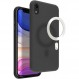 VECI iPhone XR 마그네틱 케이스, MagSafe 액세서리와 호환 가능, 실리콘 소재, 자석 내장 [MagSafe] (iPhone XR, 블랙)