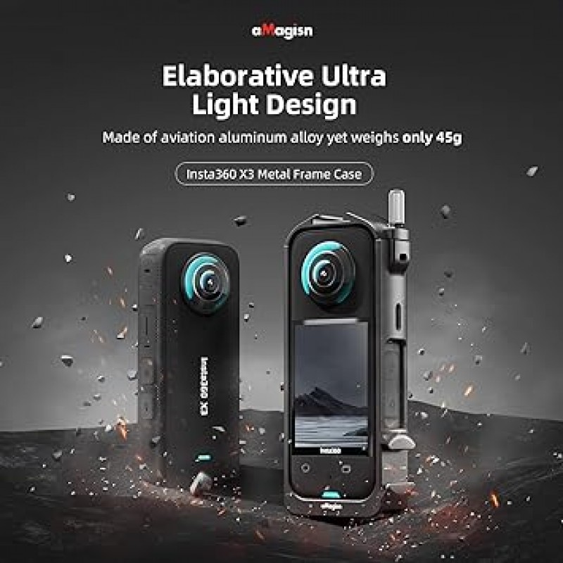 Insta360 X3용 확장 금속 보호 프레임 알루미늄 합금 보호 케이지 케이스
