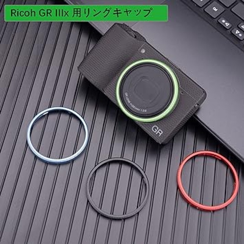 JJC GN-2 Ricoh GR IIIx GR3x GRIIIx와 호환되는 알루미늄 합금 링 캡 Ricoh GN-2 링 캡 호환 녹색