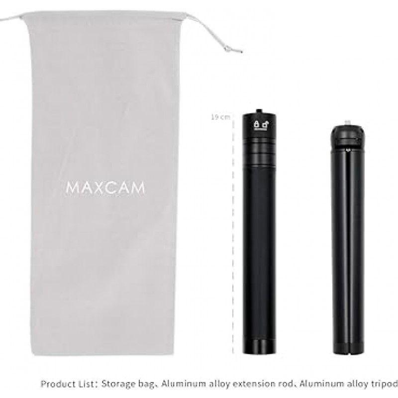 DJI OM 5 4 / Osmo Mobile 6 3 2 / Zhiyun 용 MAXCAM Selfie 스틱 삼각대 연장 막대, 알루미늄 합금 연장 막대 + 알루미늄 합금 삼각대. (DJI OM 및 휴대폰은 포함되지 않음)