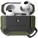 [VRS] AirPods 3 케이스, 충격 방지 TPU x 폴리카보네이트 하이브리드 보호 커버, 낙하 방지, 카라비너, 충격 흡수, 얇은, 케이스 커버, 슬림, 경량, 긁힘 방지, 보호 케이스, 액세서리, Apple AirPods3 호환, 에어팟 3, 3rd 세대, 액티브 그린