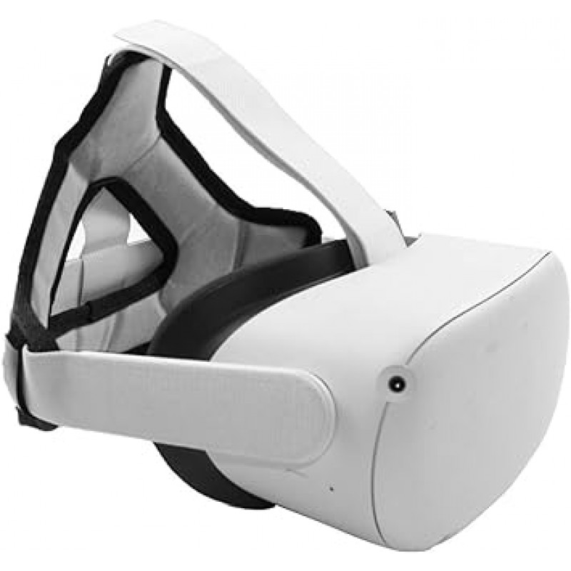 SHEAWA Meta/Oculus Quest 2 아이 마스크 + 헤드밴드 페이스 마스크 헤드 스트랩 땀 방지 커버 페이스 커버 얼룩 감소 무게 액세서리(흰색)