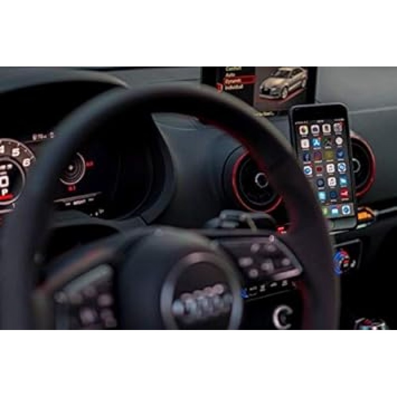 Clearmounts Audi Q2/2016-2020 전용 설계/전용 디자인 자석 및 360도 회전 스마트폰 홀더