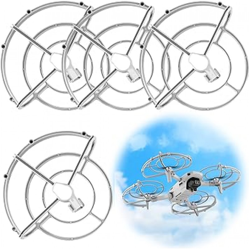 LOMSIOY 프로펠러 가드 액세서리 360도 보호 가드 경량 안전 비행 프로펠러 보호 DJI Drone Mavic Mini, Mini 2 및 SE용 프로펠러 보호 장치