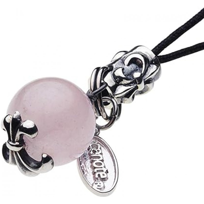 Cenote Power Stone Lily Crest Mobile Phone Strap [실버 액세서리] s0008-, Sterling Silver, Quartz
