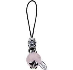 Cenote Power Stone Lily Crest Mobile Phone Strap [실버 액세서리] s0008-, Sterling Silver, Quartz