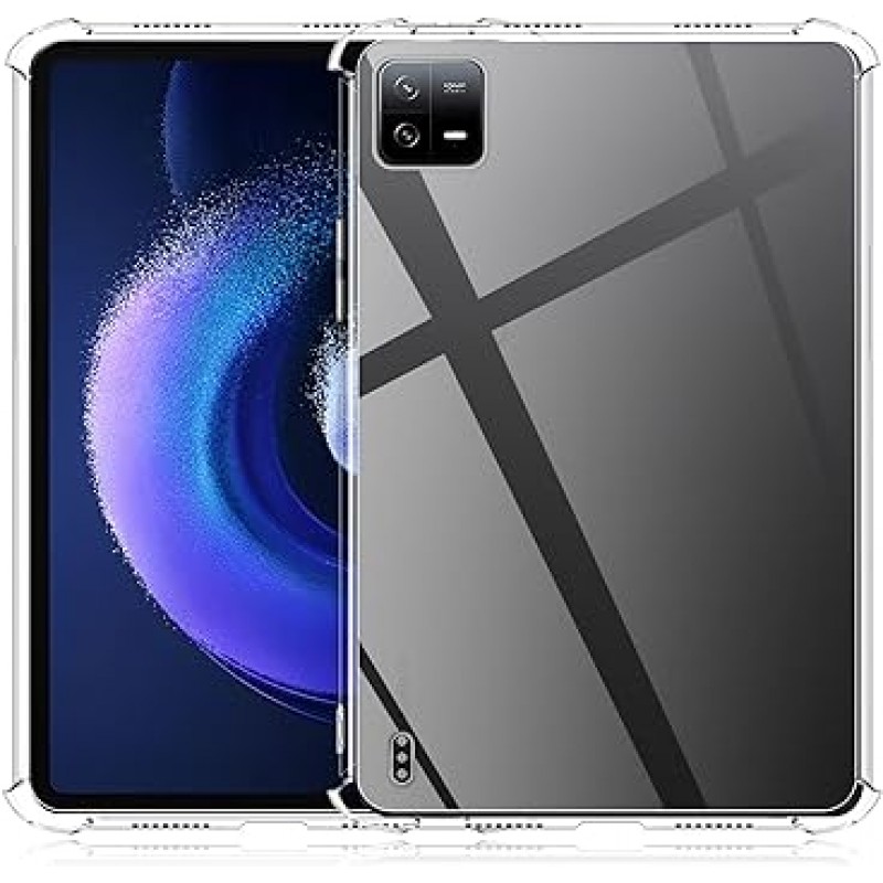 Xiaomi Pad6 / Pad6 Pro 케이스, 커버, TPU 보호, 소프트 실리콘 케이스, Kluso 낙하 방지, 지문 방지, 초박형, 충격 흡수, 충격 흡수, 소프트 터치, Xiaomi Pad6 / Pad6 Pro 보호 케이스와 호환 가능