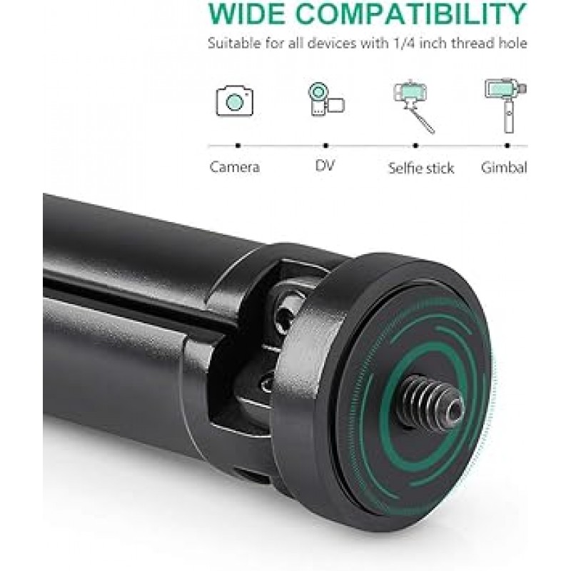 Zeadio 금속 미니 삼각대 최대 하중 20kg 데스크탑 포켓 컴팩트 삼각대 Smooth4, Crane Plus, Crane 2, Osmo Mobile, Ronin-S, Vimble 2, Gimble Handle Grip Stabilizer 및 모든 카메라에 적용