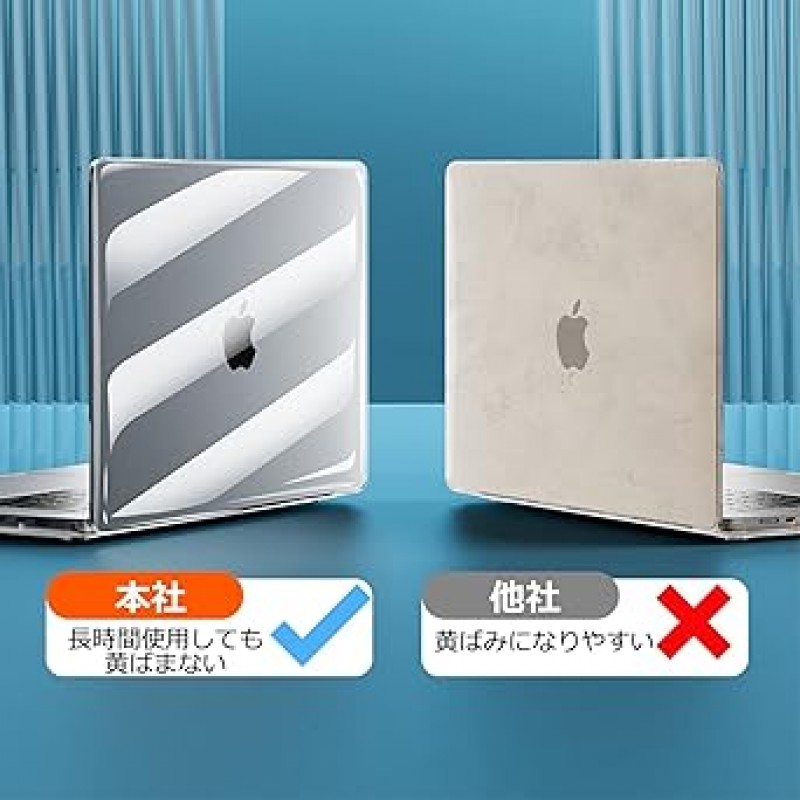 TALENANAfor Macbook Pro 14인치 케이스, A2442/A2779와 호환 가능, 2021/2023 모델, 일본어 키보드 커버 포함, M1 Pro/Max, M2 Pro/Max 칩, Macbook Pro 커버, 투명 케이스, 보호 케이스, 하드 케이스, 전체 보호 , 먼지 방지, 미끄럼 방지, MacBook 액세서리, 투명