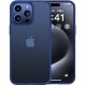 CASEKOO iPhone 15 Pro Max 케이스, 충격 방지, 미끄럼 방지, 지문 방지, 미국 군용 MIL 표준, 무광택 마감, 스트랩 구멍, SGS 인증, 황변 방지, 내구성, 커버, 무선 충전 호환, iPhone 15 Pro Max, 6.7용 인치 케이스 (매트 블루)