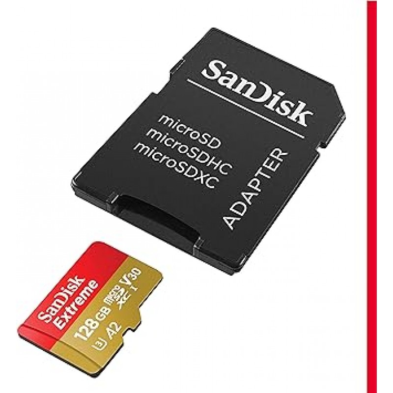 SanDisk 128GB 익스트림 microSDXC A2 SDSQXA1-128G-GN6MA {국제 포장]
