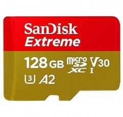 SanDisk 128GB 익스트림 microSDXC A2 SDSQXA1-128G-GN6MA {국제 포장]