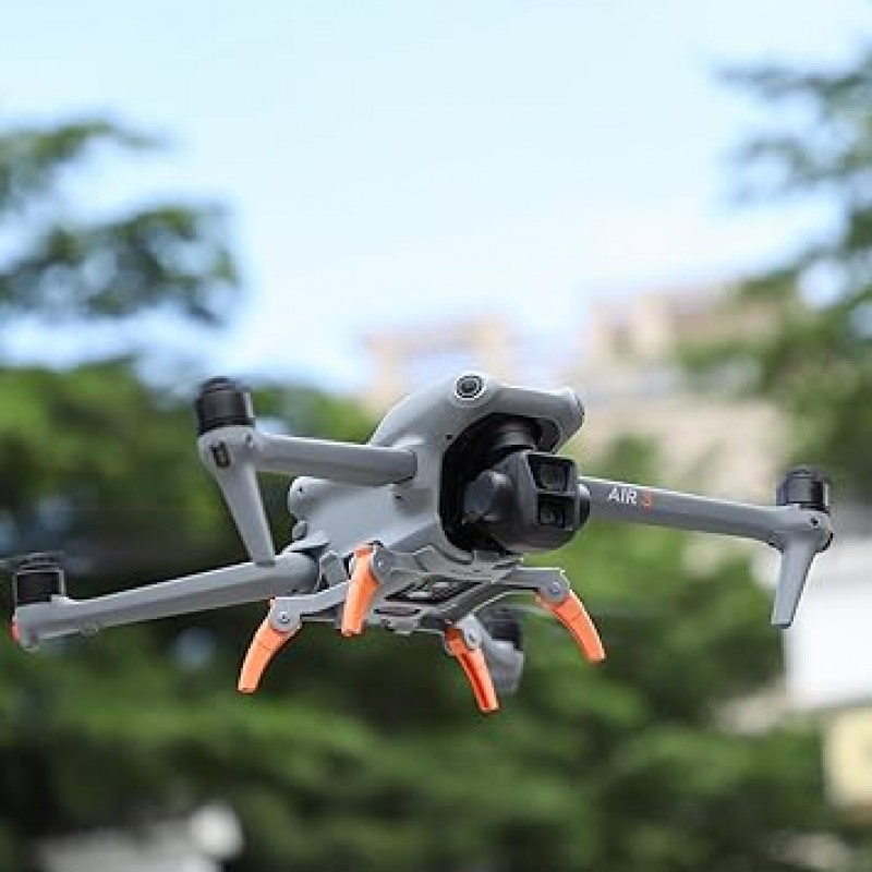 Miitech DJI Air 3 랜딩 기어 랜딩 가드 랜딩 기어 가드 DJI Air 3 보호 액세서리 랜딩 기어(주황색)용 충격 방지 접이식 경량 내구성 충돌 방지 링