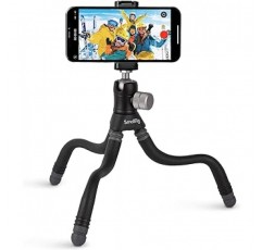 SmallRig 스마트폰 삼각대, 미니 삼각대, 흔들기 삼각대, 어디에서나 고정 가능, iPhone 15/15 Pro/15 Pro Max/iPhone 14/14 Pro Max/Xperia 5 IV/Xperia 1 V/Xperia 10 IV/Pixel용 미니 탁상용 삼각대 7a/픽셀 6a BT-15 뷰티팟 1.5K 3K 446