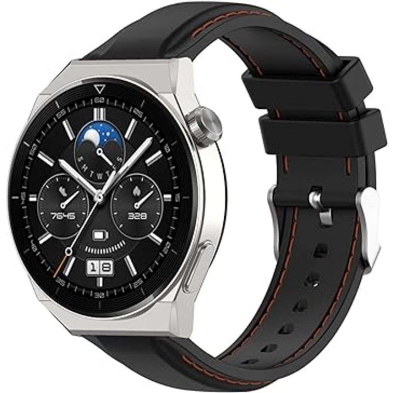 [SHEAWA] HUAWEI WATCH GT 3 46mm/GT3 Pro 46mm 밴드용 밴드, 교체 밴드, 실리콘, 교체 벨트, 스포츠 밴드, 액세서리