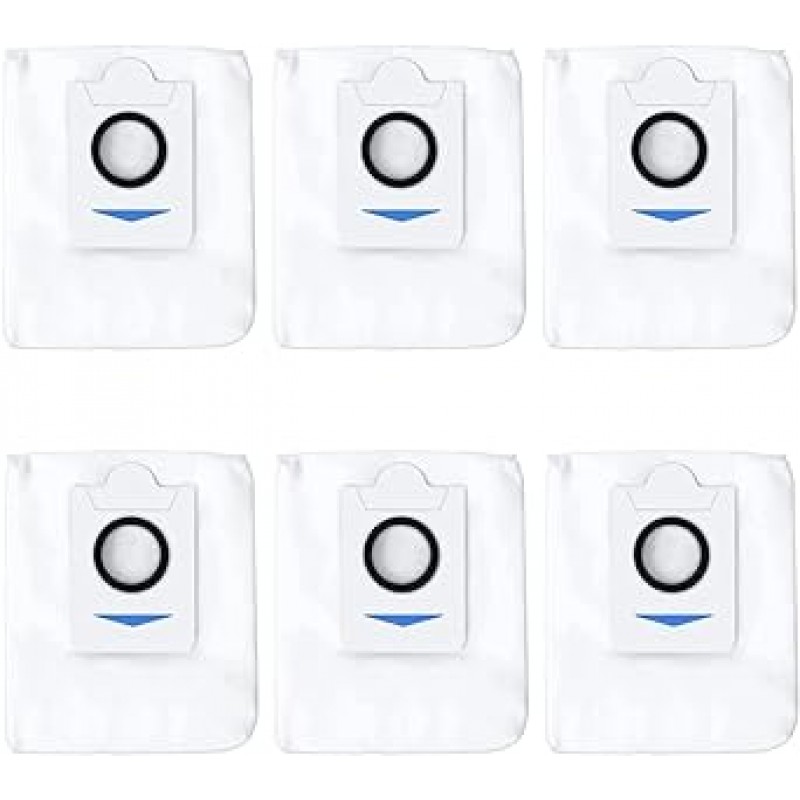 ECOVACS 진공 청소기 종이 팩, ECOVACS X1 OMNI/X1 PLUS/ T10/ T10 OMNI/T10 PLUS 교체용 액세서리, 로봇 진공 청소기, 교체용 먼지 봉투, 일본 보증 포함, 소모품, 종이 상자(6개 세트)