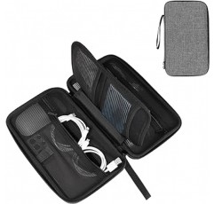 ProCase 가제트 파우치, 장신구 및 액세서리 관리용 충격 방지 EVA PC 주변 장치 보관 가방, 손목이 있는 여행용 케이스 - 회색