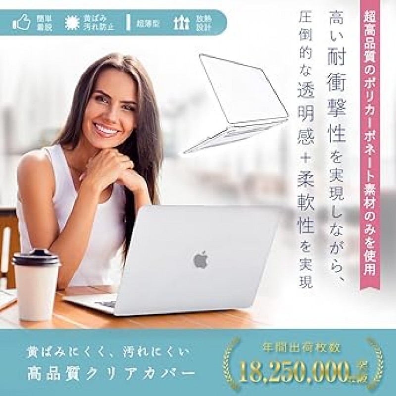 MacBook Air 케이스 13인치 노트북용 M1 커버 A1932 A2179 A2337 HOGOTECH