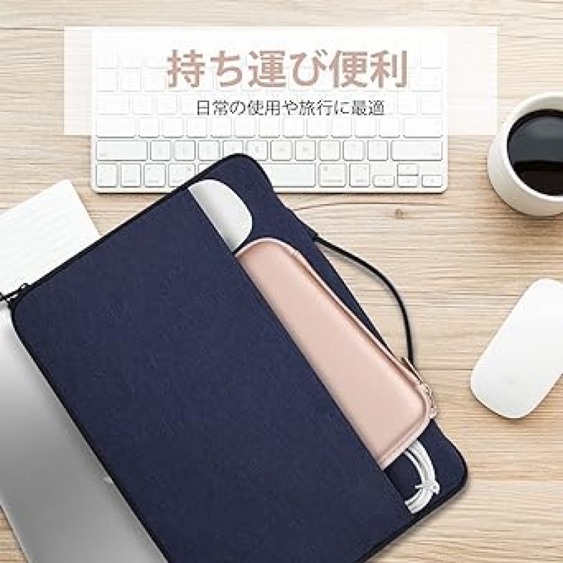 ProCase MacBook Air Pro 전원 코드 보관 EVA 케이스, 케이블 액세서리 보관 가방, 방수 충격 방지 장치 파우치 - 로즈 골드