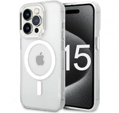 iPhone 15 Pro 케이스, 반투명, 자석, 무선 충전, 충격 방지, 내구성, 완전 보호, 지문 방지, 황변, 스트랩 구멍, iPhone 15 Pro용 커버, MagSafe 호환(무광택 반투명)