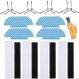 KeeTidy DEEBOT OZMO Slim11 Slim10 EcoBax 로봇식 진공 청소기 교체 액세서리 측면 브러시 청소 걸레 필터 호환 소모품 청소 도구가 포함된 교체 부품 키트 15 세트