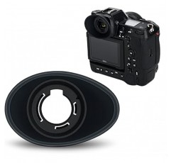 JJC 개선된 모델 아이컵, 확장 가능, Nikon DK-33, Nikon Z9, Z8, 카메라, Nikon Z9 Z8과 호환 가능, 개선된 고무 쉐딩, 18.5mm(0.7인치) 확장, 360° 회전, 뷰파인더 보호, 편안함, 경량, 검정색