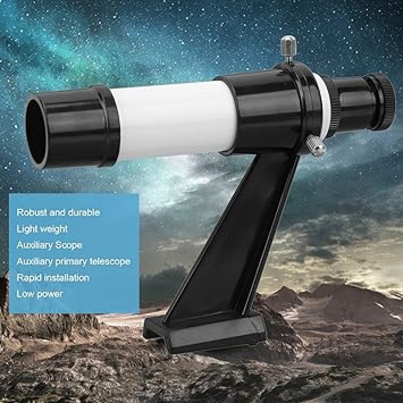 5X 천문 망원경 파인더 범위, 브래킷이 있는 천문 망원경 액세서리, 천문 망원경용 5x24 휴대용 십자선 망원경 파인더 범위