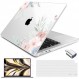 MacBook Air 13.6 M2 2022 Macbook Air 13 "하드 케이스 Air13.6 Retina A2681 터치 ID 키보드 커버 및 USB-C OTG 어댑터, I003 용 Batianda 케이스 커버