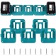 Makita 18V 배터리용 배터리 도크 홀더 5개, 고정 배터리 브래킷 호환 배터리 보관함, 배터리 홀더 사용된 배터리 보관함 휴대용 장치, 배터리 액세서리(나사 10개)