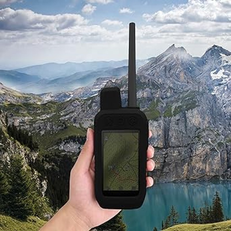 kwmobile 호환성: Garmin Alpha 200 케이스 - GPS 네비게이션 실리콘 보호 케이스 블랙