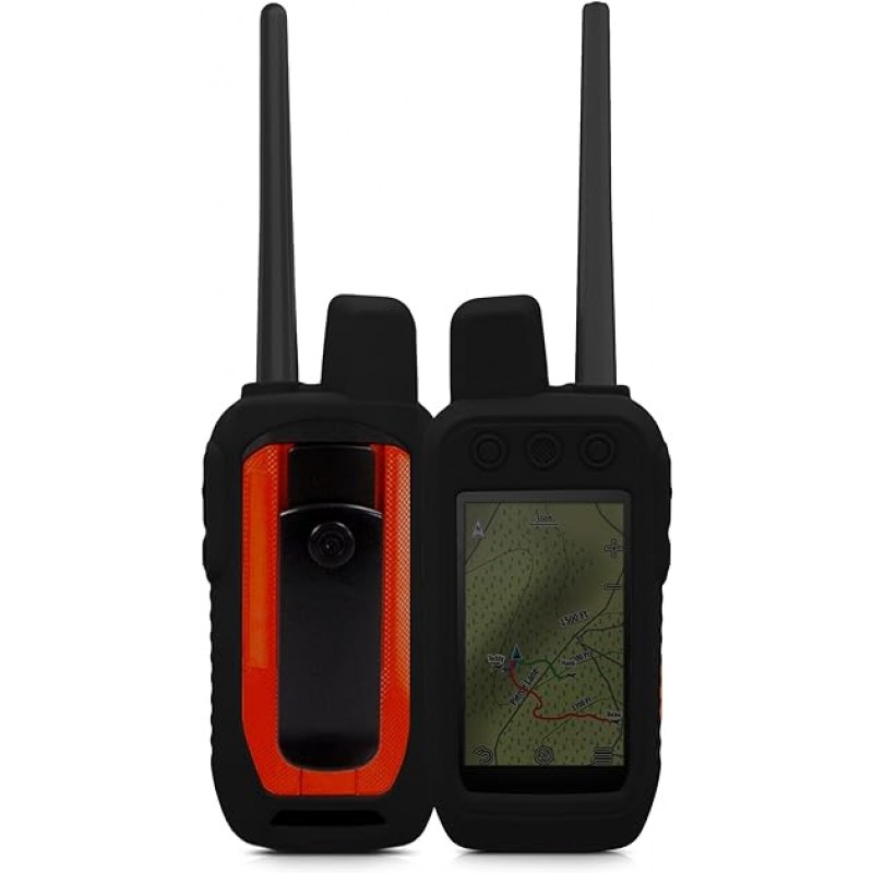 kwmobile 호환성: Garmin Alpha 200 케이스 - GPS 네비게이션 실리콘 보호 케이스 블랙