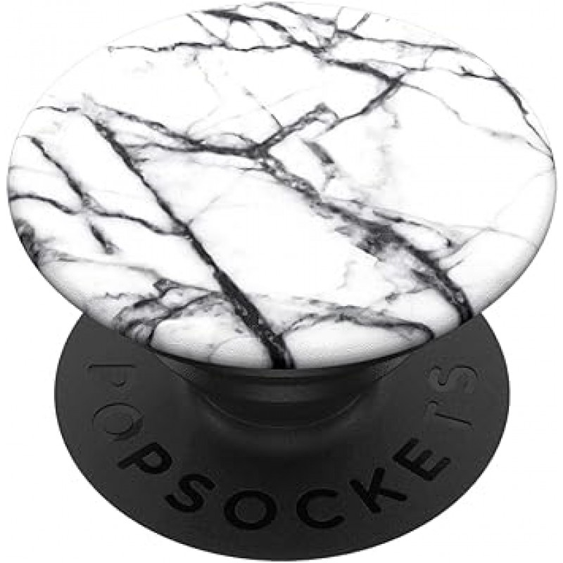 PopGrip Dove White Marble POPSOCKETS 스마트폰 링, 스마트폰 스탠드, 스마트폰 그립, 스마트폰 액세서리, iPhone 및 Android