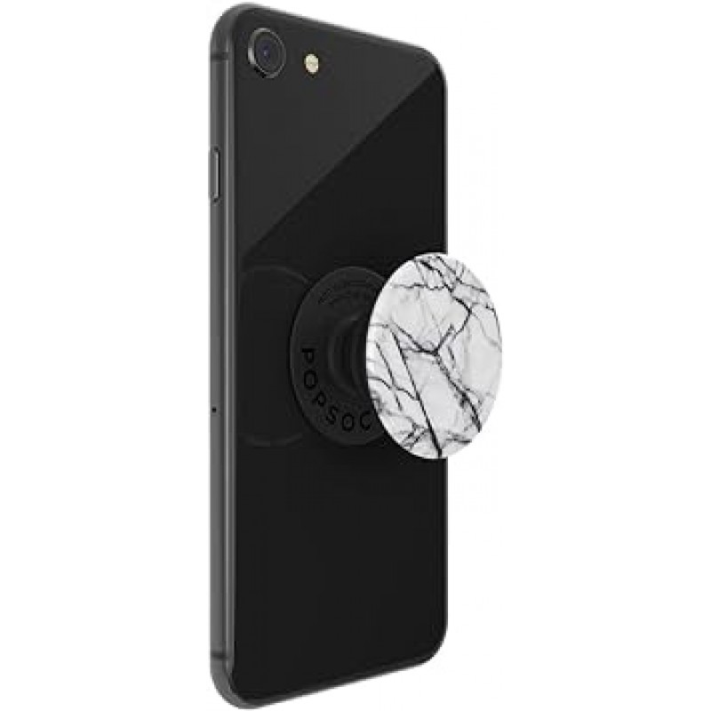 PopGrip Dove White Marble POPSOCKETS 스마트폰 링, 스마트폰 스탠드, 스마트폰 그립, 스마트폰 액세서리, iPhone 및 Android