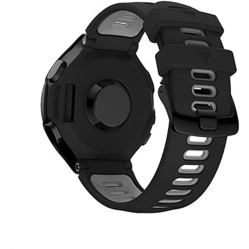 Garmin Foreathlete 235J 230J 벨트 밴드 2색 세트 교체 밴드 교체 밴드 실리콘 스포츠 밴드 액세서리 Foreathlete 735XTJ 220J 230J 235J 620J 630J Approach S20 S5 S6(Type-A)용 통기성