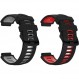 Garmin Foreathlete 235J 230J 벨트 밴드 2색 세트 교체 밴드 교체 밴드 실리콘 스포츠 밴드 액세서리 Foreathlete 735XTJ 220J 230J 235J 620J 630J Approach S20 S5 S6(Type-A)용 통기성