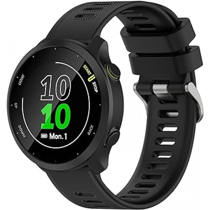 GARMIN Forerunner 158/Forerunner 55 교체 밴드 10 색 Garmin 스마트 시계 스트랩 액세서리 용 20mm 실리콘 러닝 시계 밴드